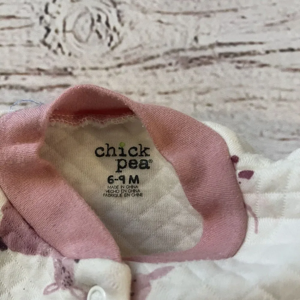 Chickpea Baby Girl Footie Pajamas 6-9‎ Months Baby Deers